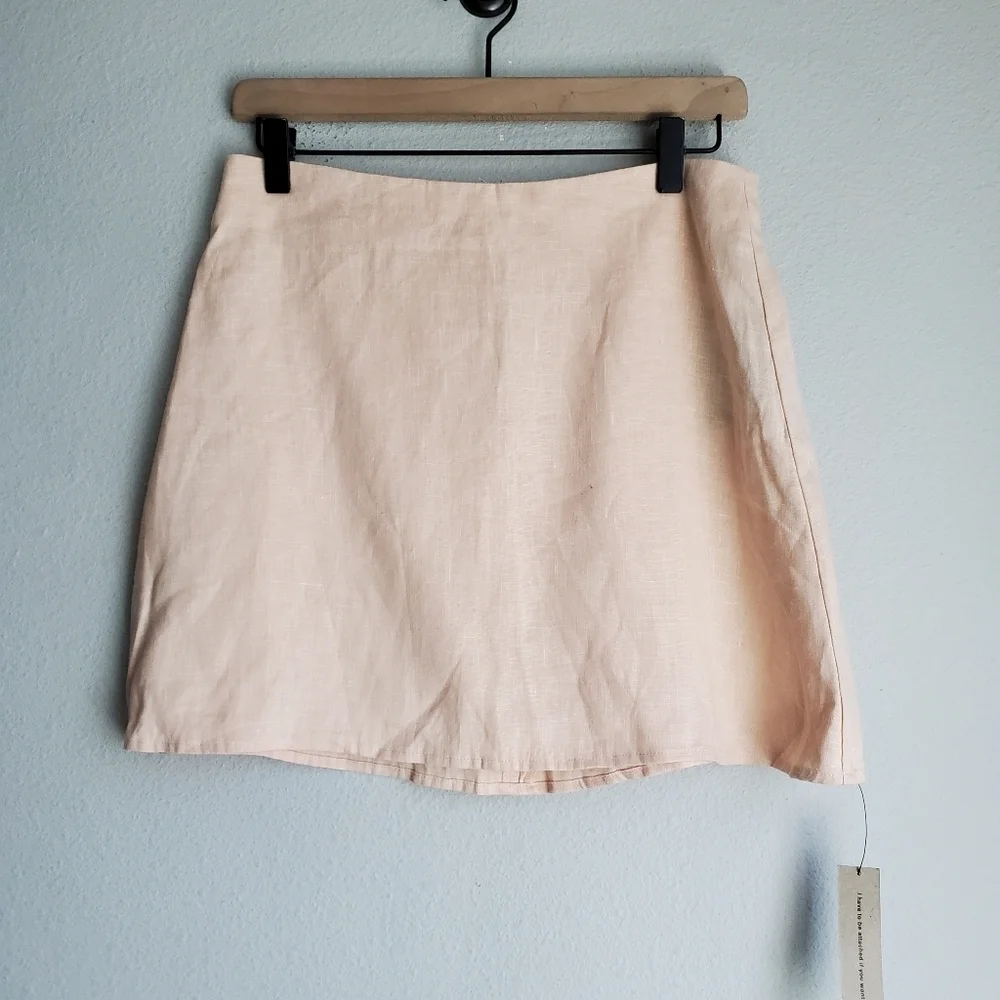 Reformation Carolisa Skirt Set in Peach size 6 NWT
